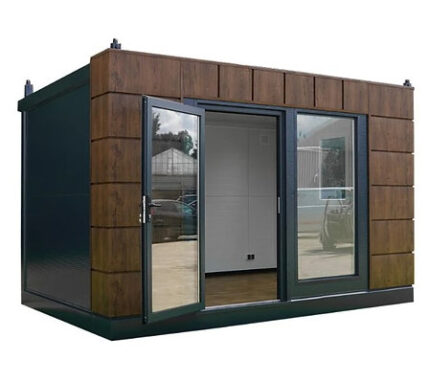Bürocontainer Helsinki 4×3 m – isoliert, modern & vielseitig nutzbar